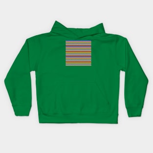 Rainbow Wave. Ethnic artwork Kids Hoodie